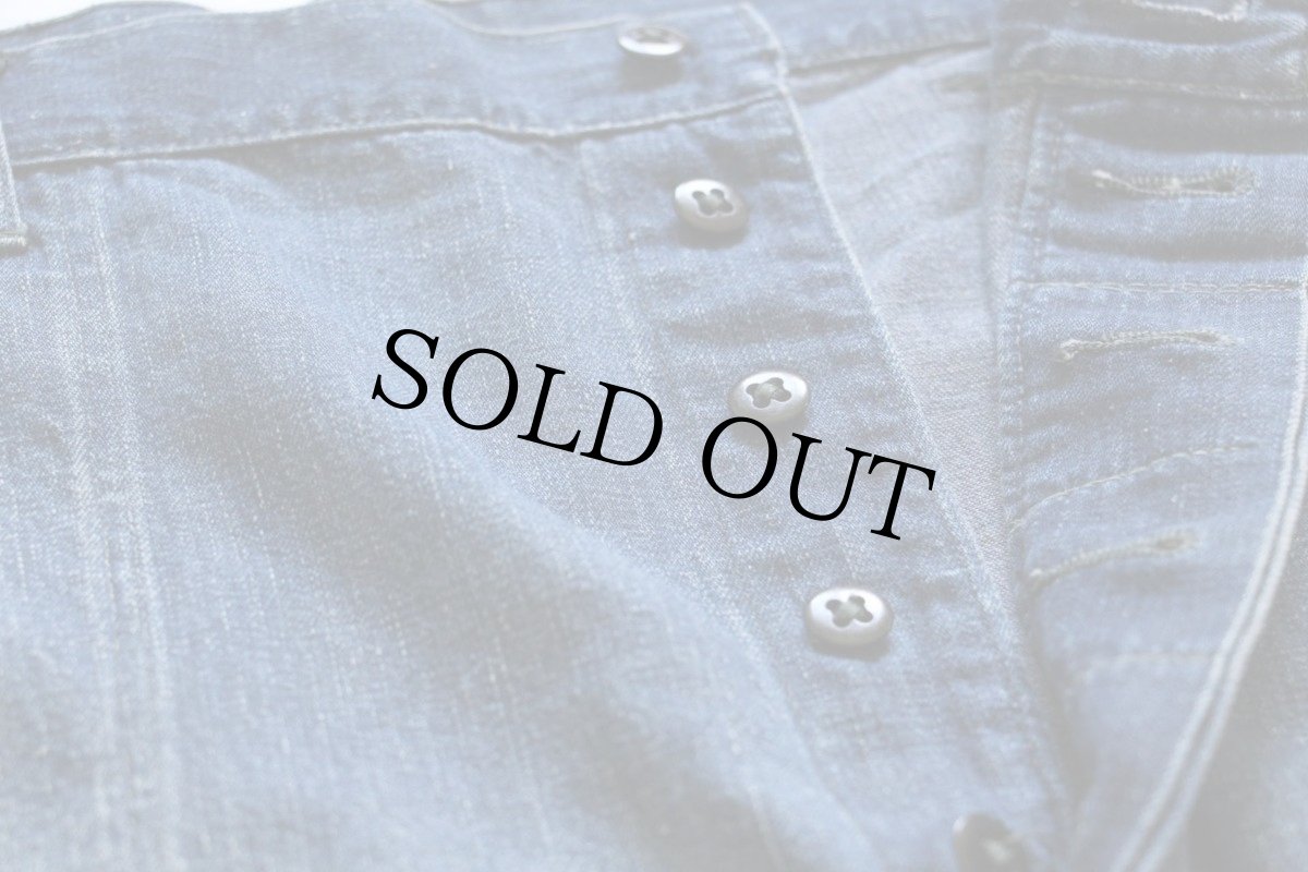 画像4: 40s 米軍 U.S.NAVY インディゴ デニム トラウザーズ w34 (4)