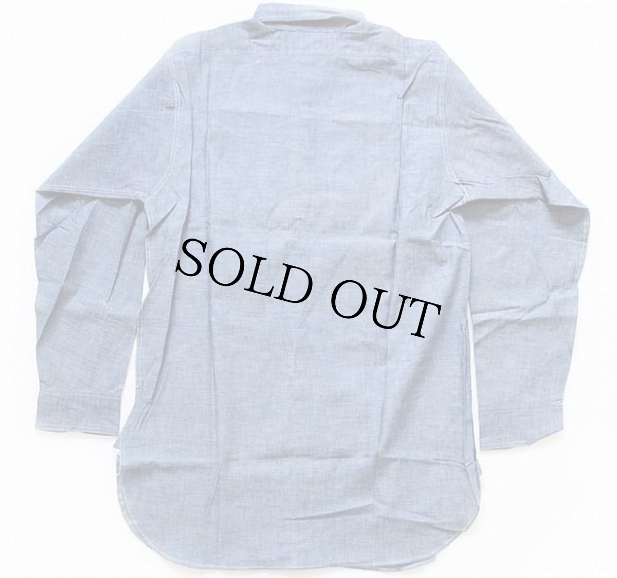 画像3: デッドストック★40s 米軍 U.S.NAVY M-43 マチ付き コットン シャンブレーシャツ 14.5 (3)