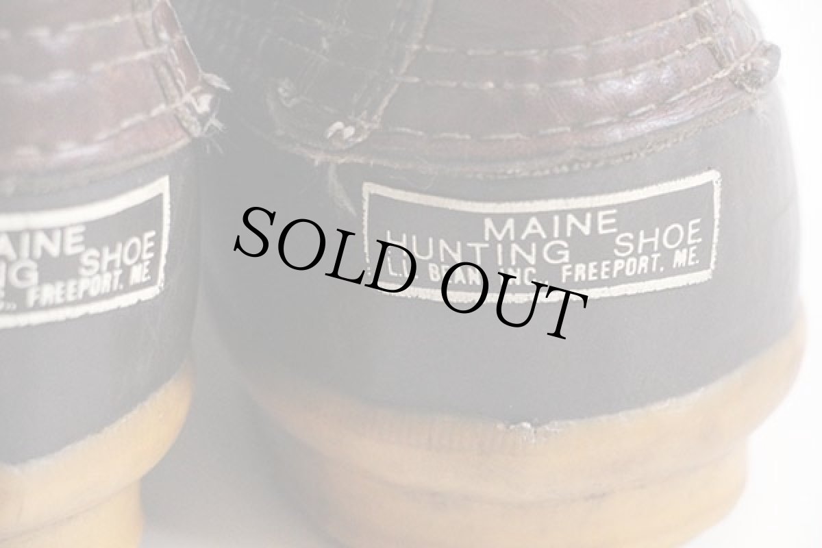 画像5: 70s USA製 L.L.Bean 筆記体タグ メインハンティング 6ホール ビーンブーツ 10M (5)