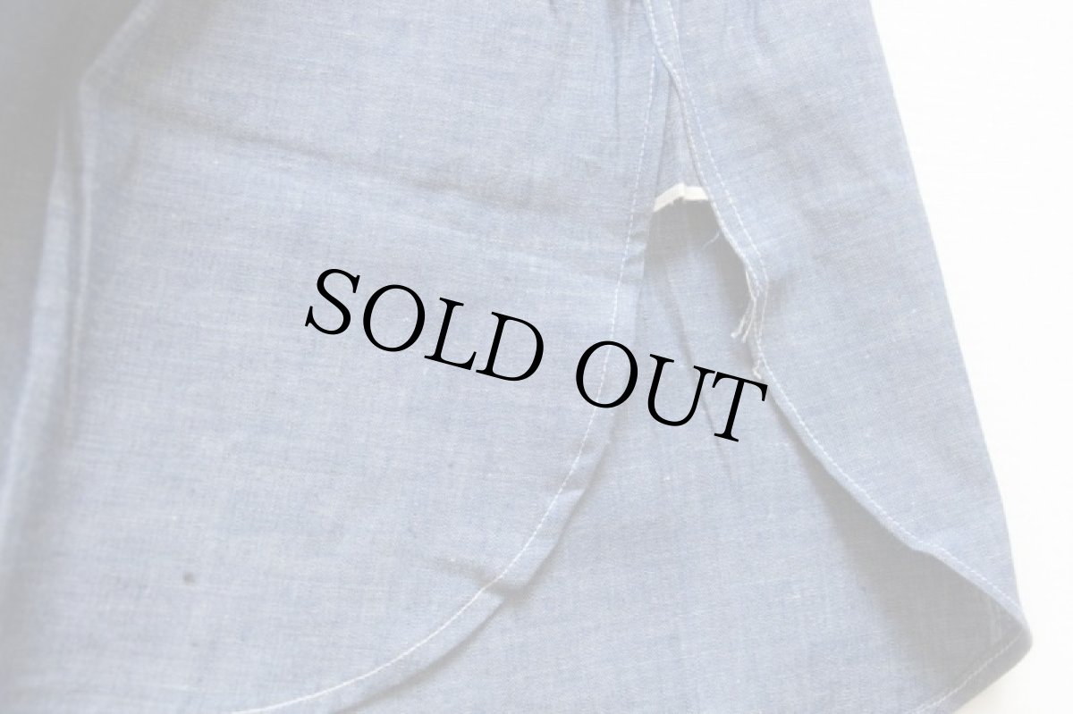 画像6: デッドストック★40s 米軍 U.S.NAVY M-43 マチ付き コットン シャンブレーシャツ 14.5 (6)