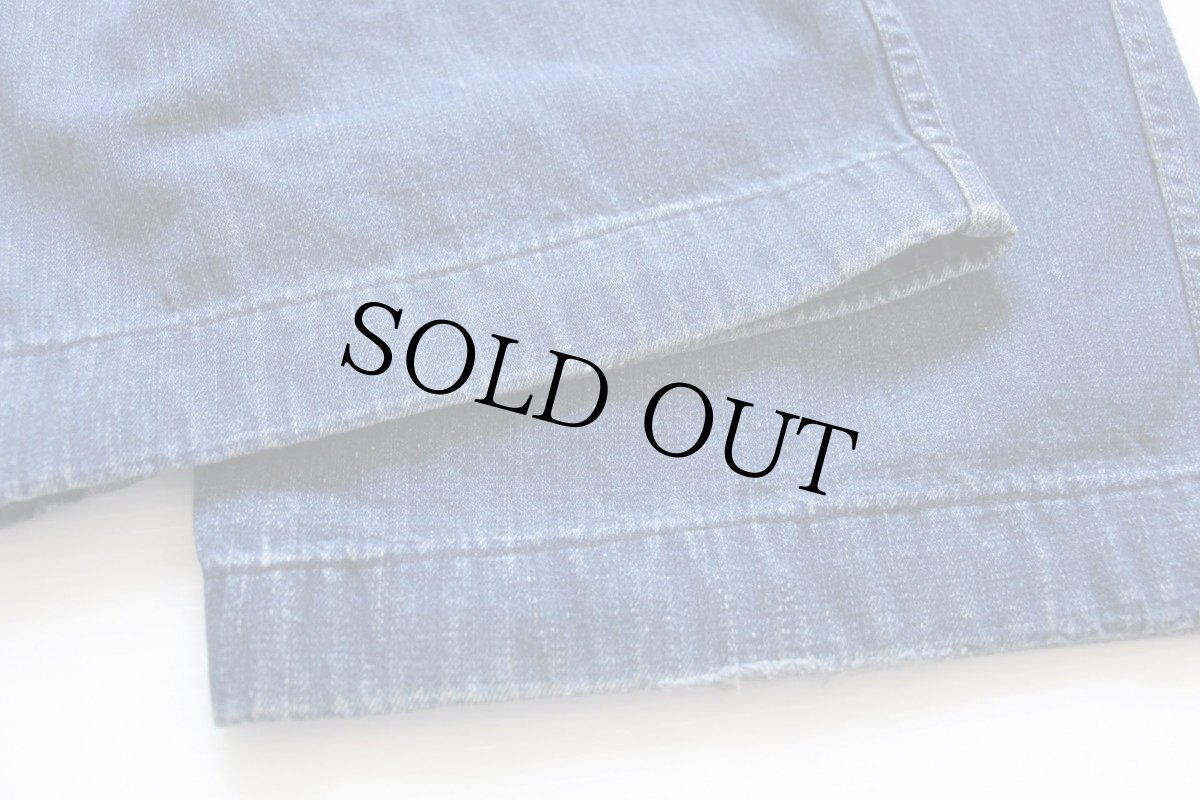 画像6: 40s 米軍 U.S.NAVY インディゴ デニム トラウザーズ w34 (6)