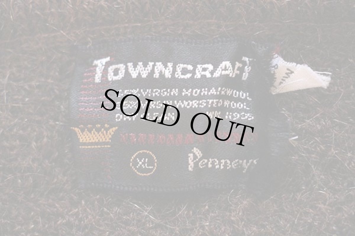 画像4: 60s Penneys TOWNCRAFT Vネック モヘヤ ニット セーター 焦げ茶 (4)