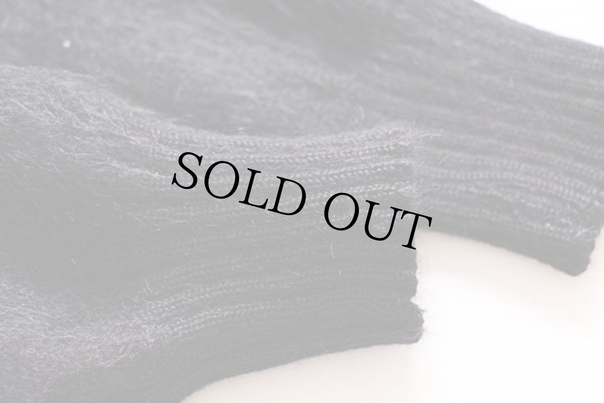 画像5: 60s MARSHALL FIELD&COMPANY Vネック キッドモヘヤ ニット セーター 黒 M (5)