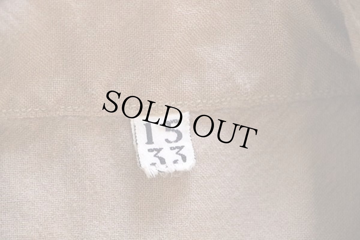 画像4: 40s 米軍 U.S.ARMY マチ付き ウールシャツ カーキ 15 (4)