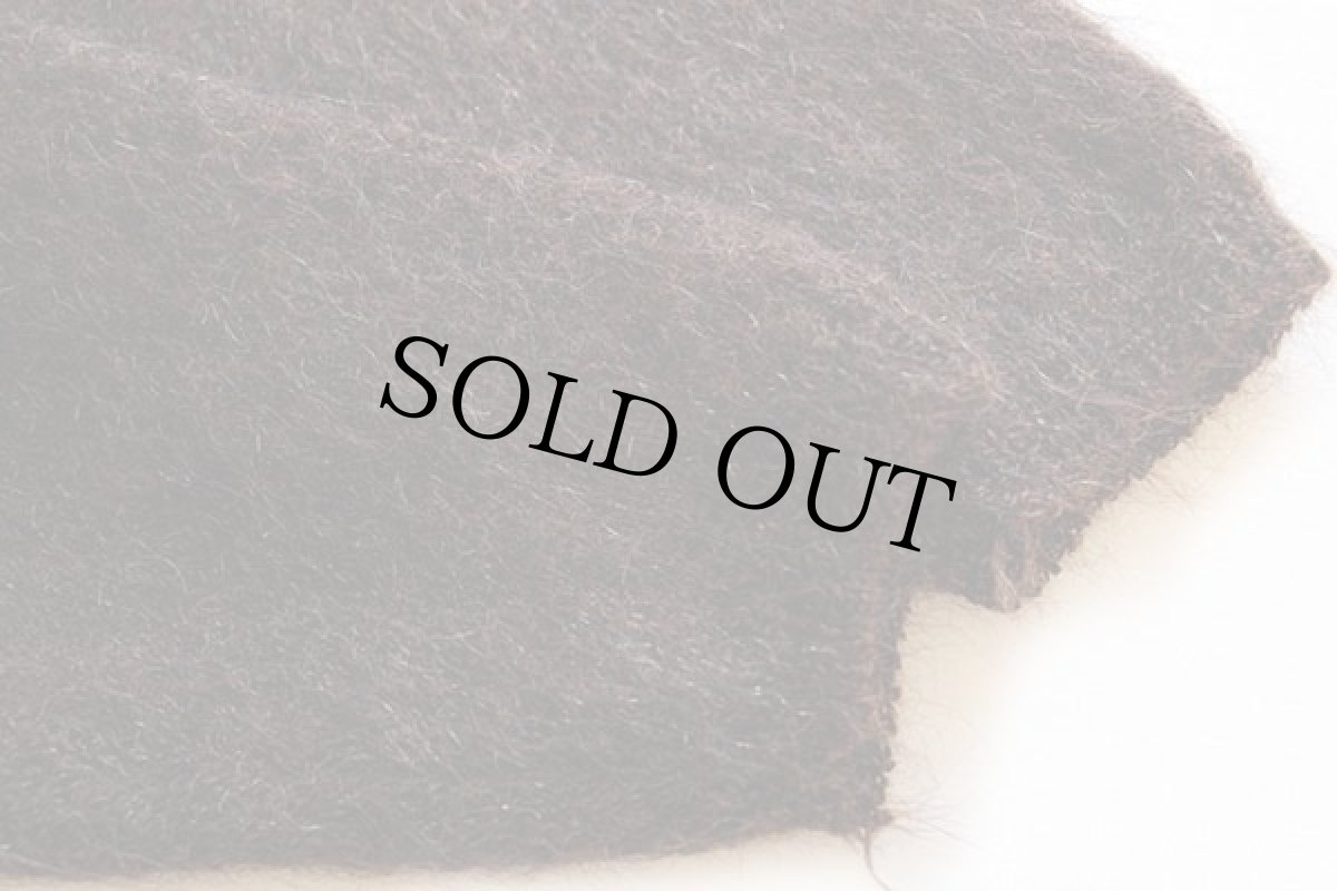 画像5: 60s Penneys TOWNCRAFT Vネック モヘヤ ニット セーター 焦げ茶 (5)