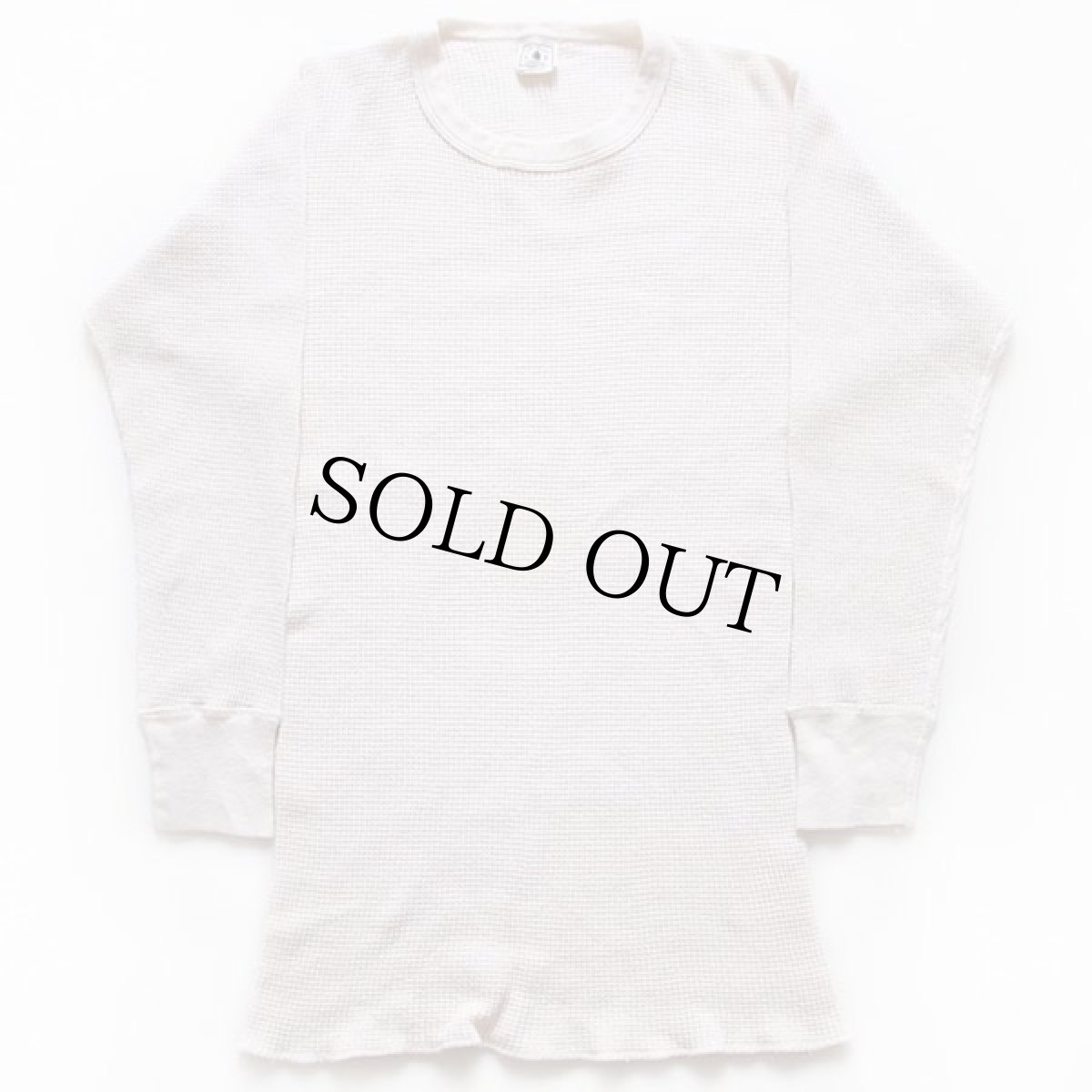 画像2: 80s USA製 NORTHWEST TERRITORY コットン サーマルシャツ ナチュラル L (2)