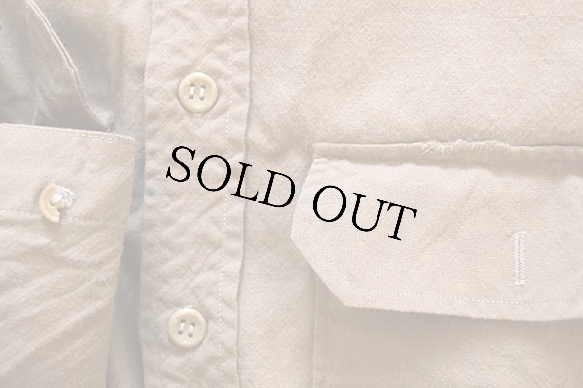 画像6: 40s 米軍 U.S.ARMY マチ付き ウールシャツ カーキ 15 (6)