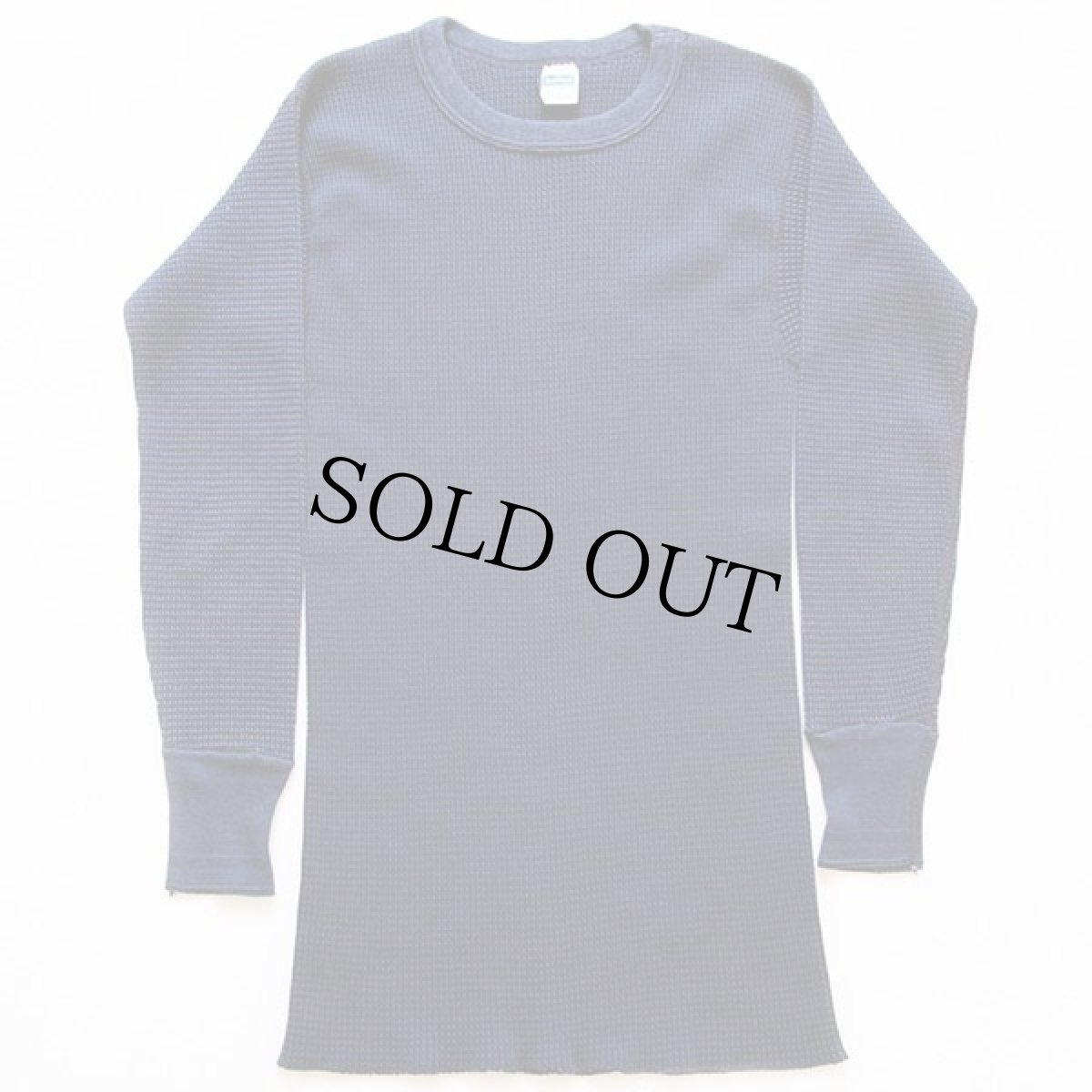 画像2: 70s USA製 Healthknit サーマルシャツ 紺 L (2)