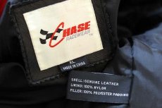 画像3: CHASE NASCAR GM Goodwrench SERVICE 刺繍&パッチ付き レザー レーシングジャケット 黒 XL (3)