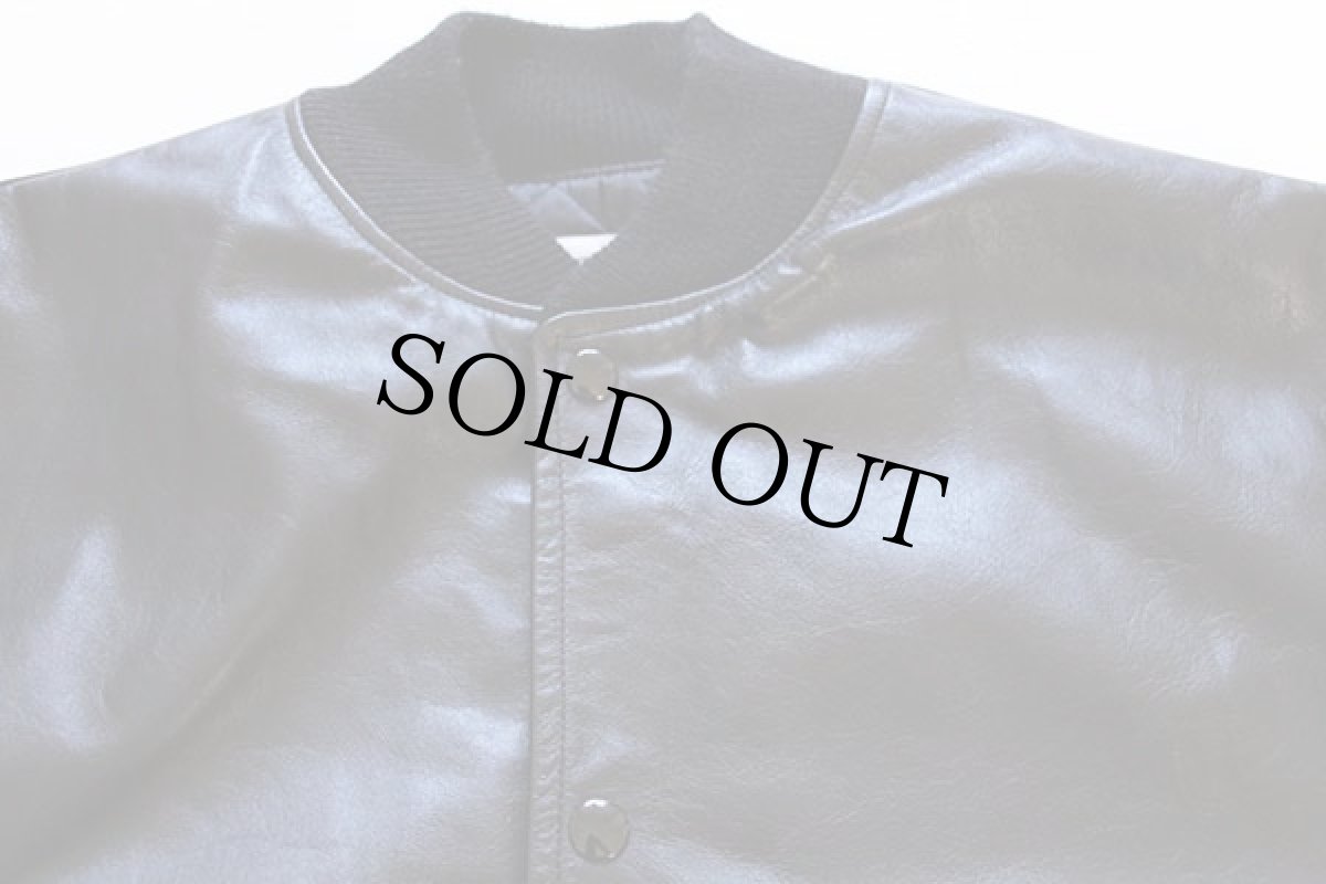 画像3: 80s USA製 TROPHY JACKETS キルティングライナー オールレザー スタジャン 黒 (3)