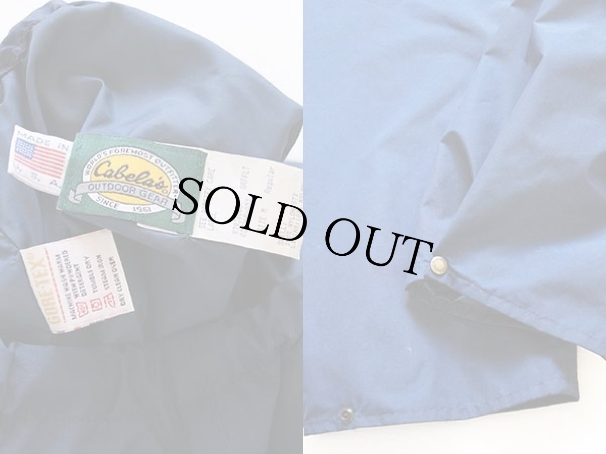 画像3: 90s USA製 Cabela'sカベラス GORE-TEXゴアテックス ナイロンパンツ 紺 M (3)