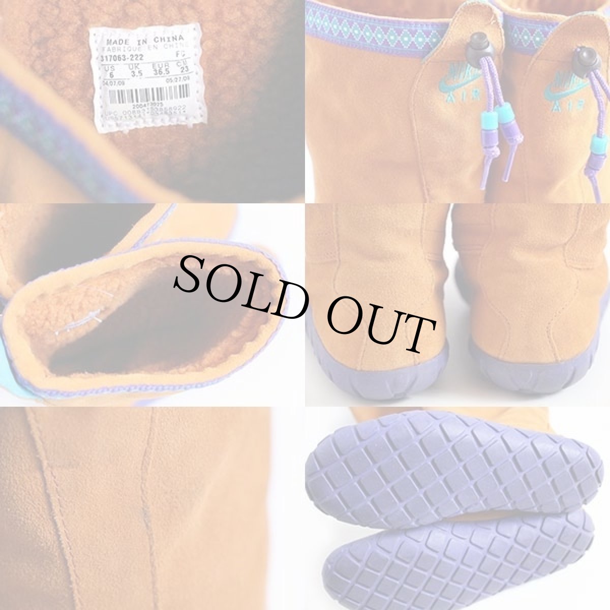 画像3: NIKEナイキ AIR CHUKKA MOCエアチャッカモック ハイ ボアライナー スエード ブーツ 茶 23cm (3)