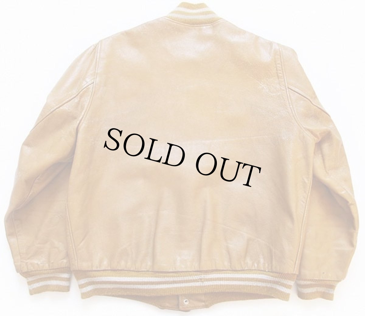 画像2: 70s USA製 Pro-Line オールレザー スタジャン マスタード (2)