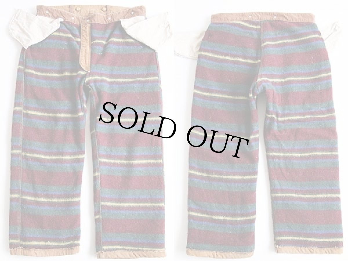 画像10: 50s carharttカーハート ハートタグ ブランケットライナー ダック地 ペインターパンツ 茶 w38 (10)