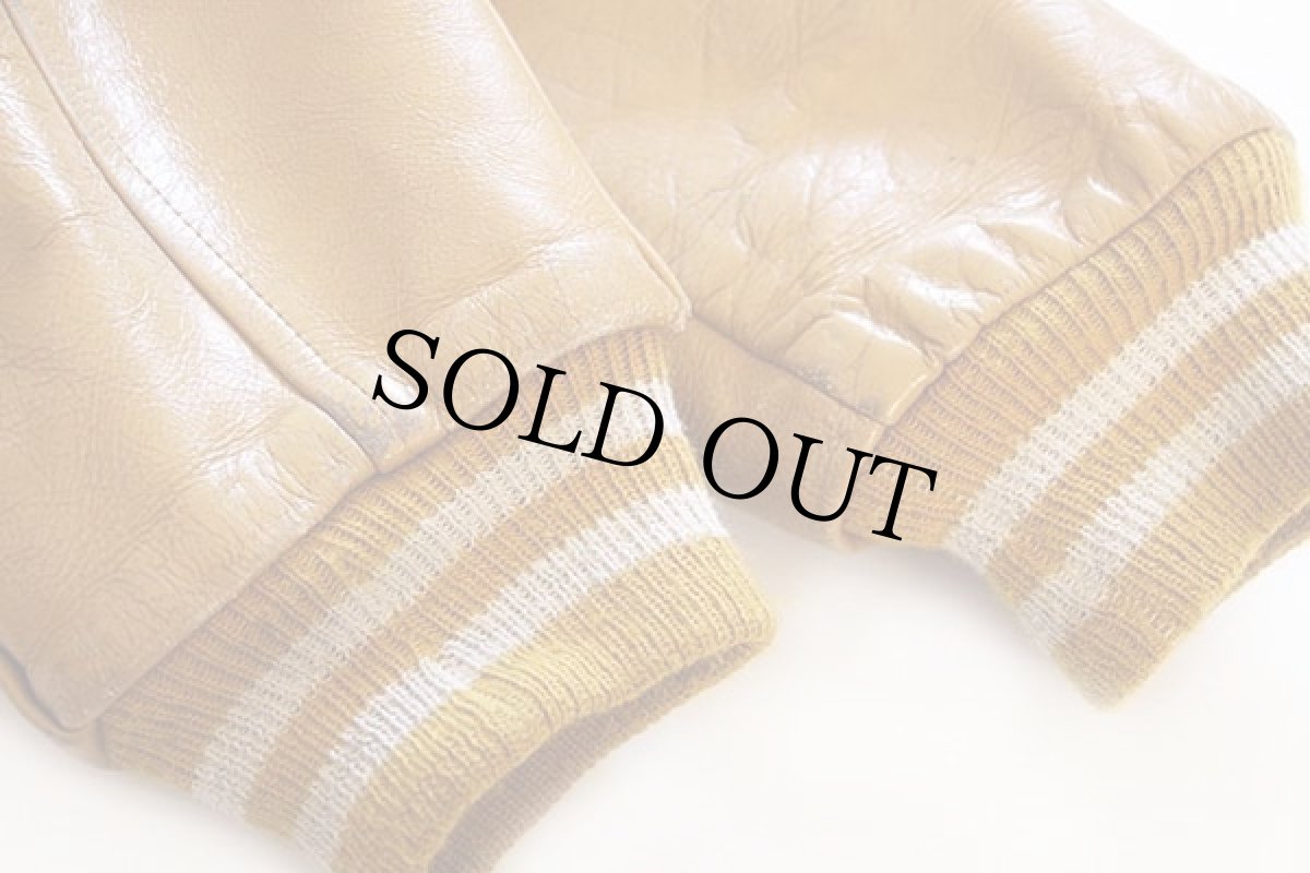 画像5: 70s USA製 Pro-Line オールレザー スタジャン マスタード (5)