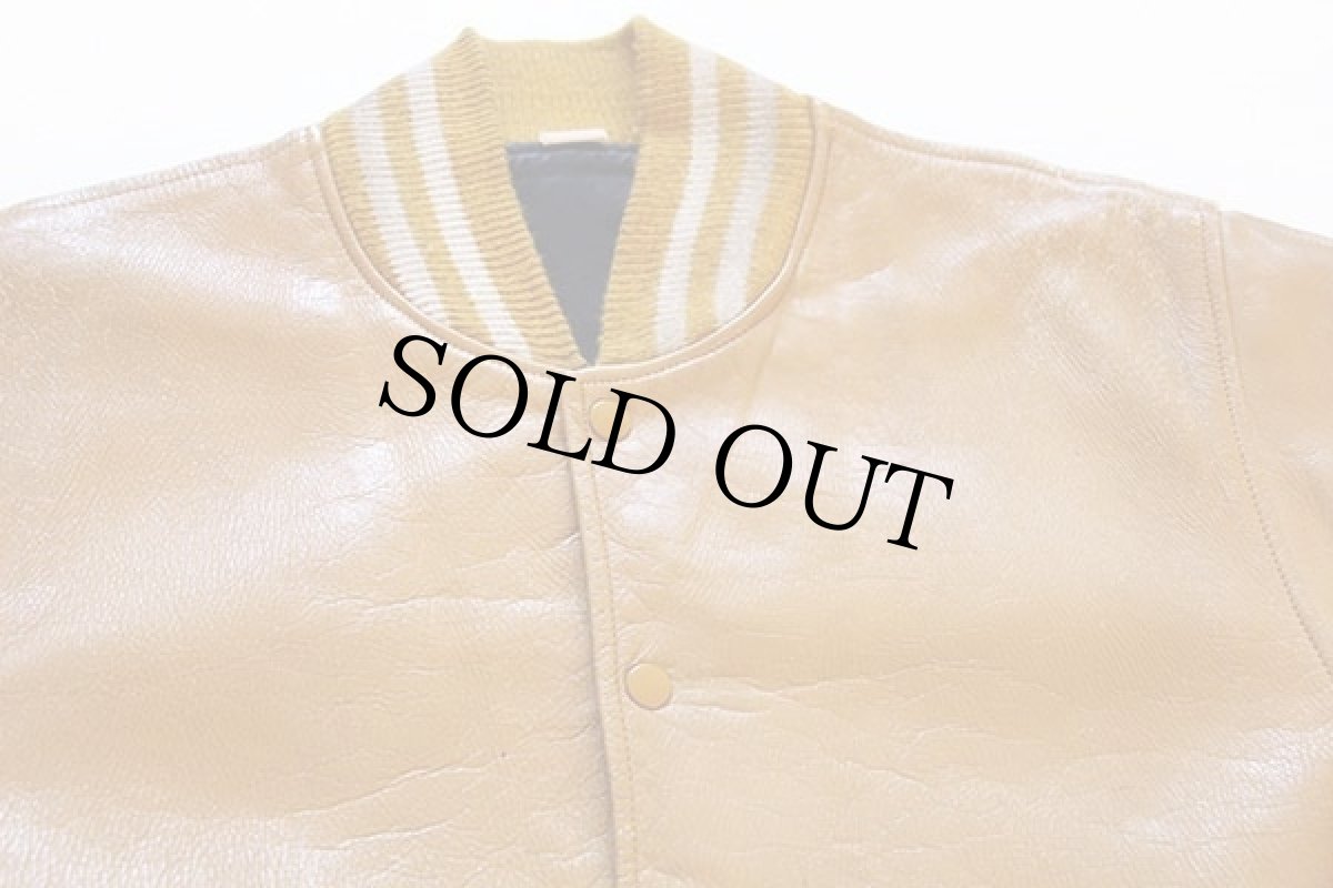 画像3: 70s USA製 Pro-Line オールレザー スタジャン マスタード (3)