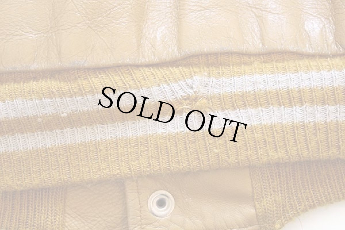 画像7: 70s USA製 Pro-Line オールレザー スタジャン マスタード (7)