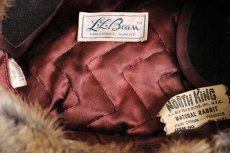 画像4: 70s NORTH KING×L.L.Bean 筆記体タグ 耳当て付き ラビットファー キャップ L (4)