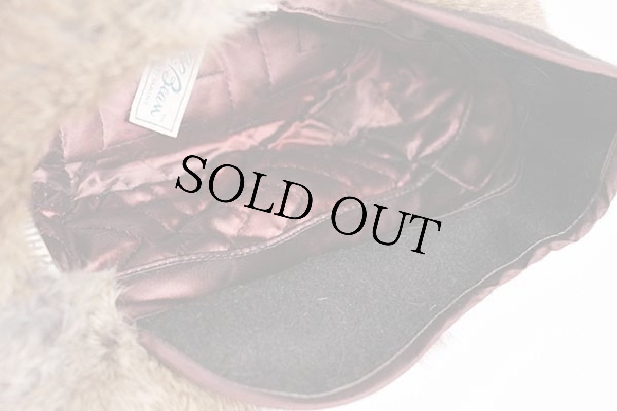 画像5: 70s NORTH KING×L.L.Bean 筆記体タグ 耳当て付き ラビットファー キャップ L (5)