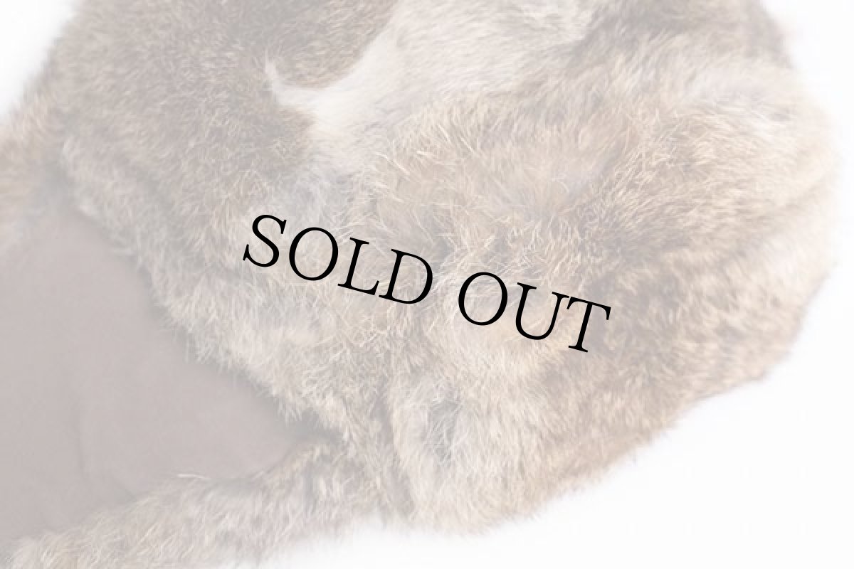 画像6: 70s NORTH KING×L.L.Bean 筆記体タグ 耳当て付き ラビットファー キャップ L (6)