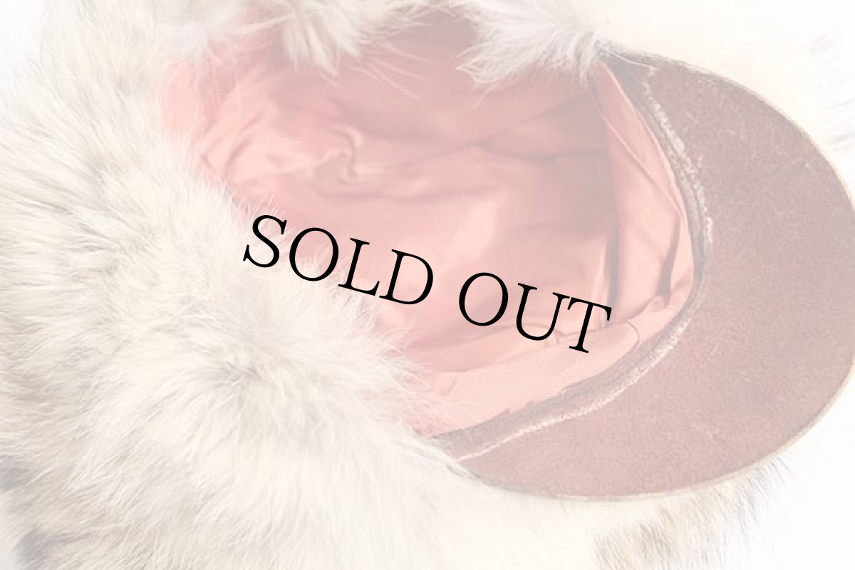 画像5: ビンテージ ハンドメイド リアルファー キャップ (5)