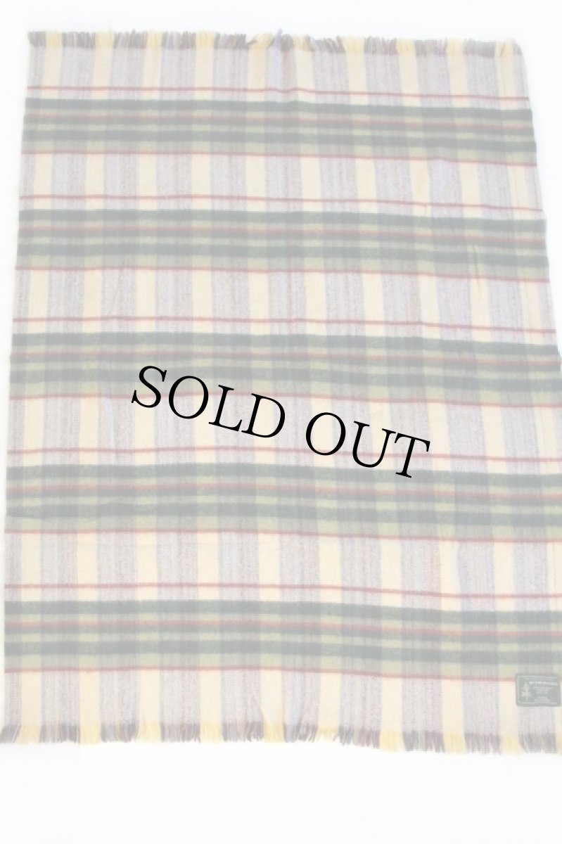 画像2: 英国製 HECTOR RUSSELL タータンチェック ウール ブランケット (2)