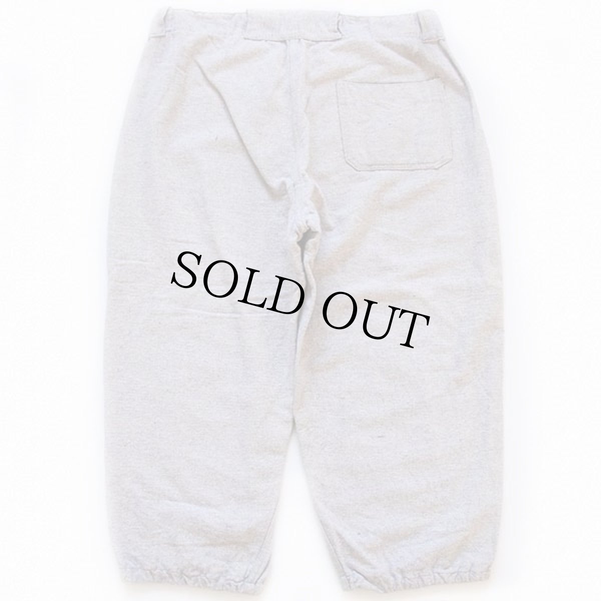 画像2: 50s ウール ベースボールパンツ 杢ブルーグレー 36 (2)