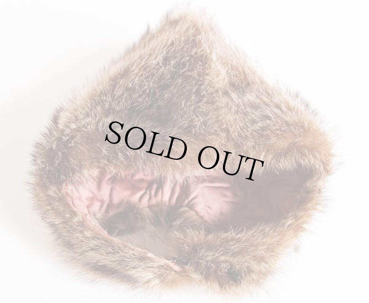 画像2: ビンテージ 耳当て付き リアルファー キャップ★エスキモー (2)