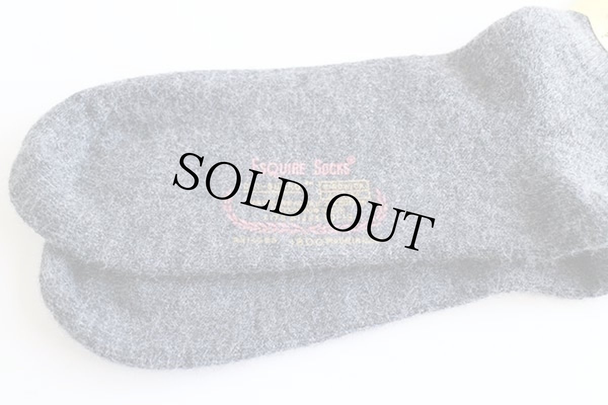 画像3: デッドストック★ビンテージ USA製 ESQUIRE SOCKS ソックス グレー 10-13★靴下 (3)