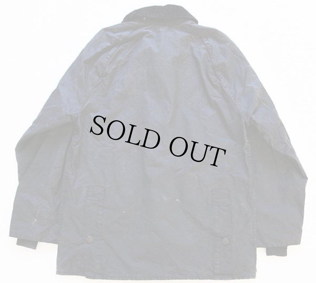 画像2: 00s 英国製 Barbourバブアー BEDALE オイルドジャケット 黒 36 (2)