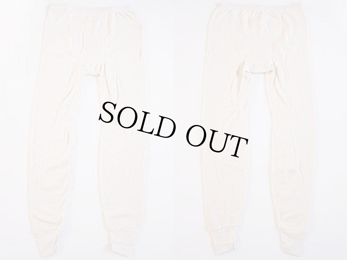 画像2: デッドストック★90s USA製 STJOHN'SBAY コットン サーマルパンツ ナチュラル L-TALL (2)