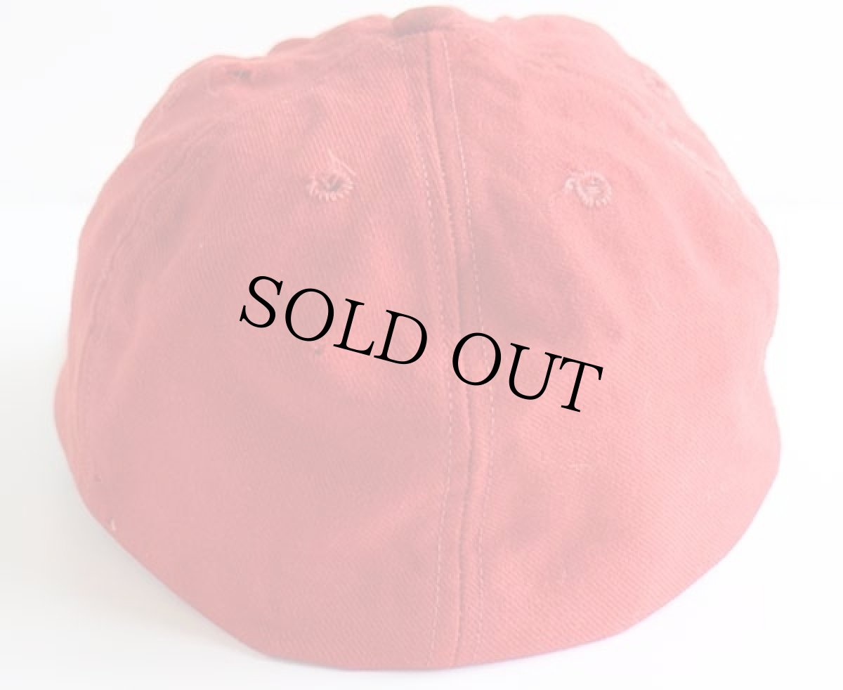 画像2: 60s USA製 Wilsonウィルソン H パッチ付き ウール ベースボールキャップ 赤 7 1/8 (2)