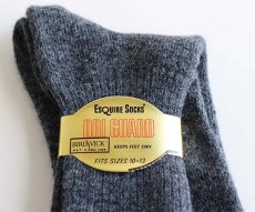 画像2: デッドストック★ビンテージ USA製 ESQUIRE SOCKS ソックス グレー 10-13★靴下 (2)