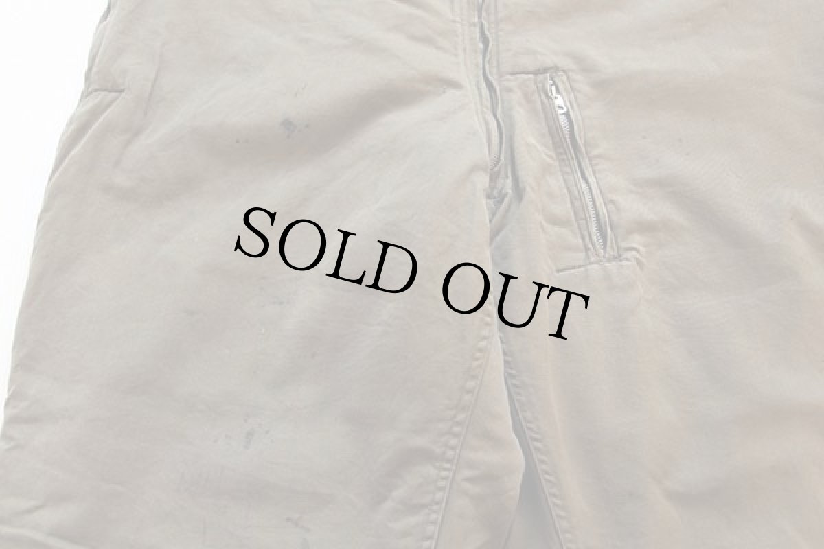 画像9: 40s 米軍 U.S.ARMY ステンシル 月桂樹ボタン ウールライナー タンカース パンツ (9)