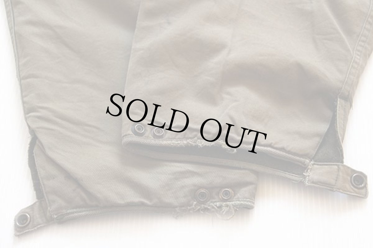 画像8: 40s 米軍 U.S.ARMY ステンシル 月桂樹ボタン ウールライナー タンカース パンツ (8)