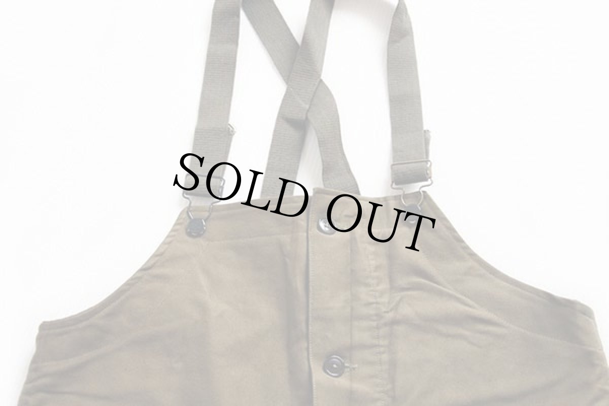 画像3: 40s イタリア軍 ウールライナー デッキパンツ 4★オーバーオール N-1 (3)