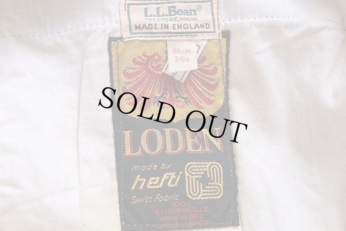 画像4: 80s 英国製 L.L.Bean×LODEN ウールパンツ 深緑 w34 (4)