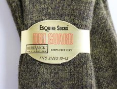 画像2: デッドストック ビンテージ USA製 ESQUIRE SOCKS ソックス 緑 10-13★靴下 (2)