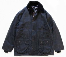 画像1: 00s 英国製 Barbourバブアー BEDALE オイルドジャケット 黒 36 (1)