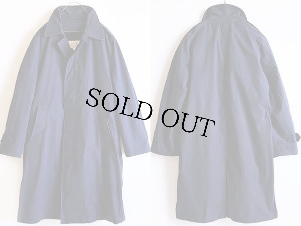 画像2: 80s 米軍 USAF ボアライナー付き オールウェザー ステンカラーコート 紺 38S (2)