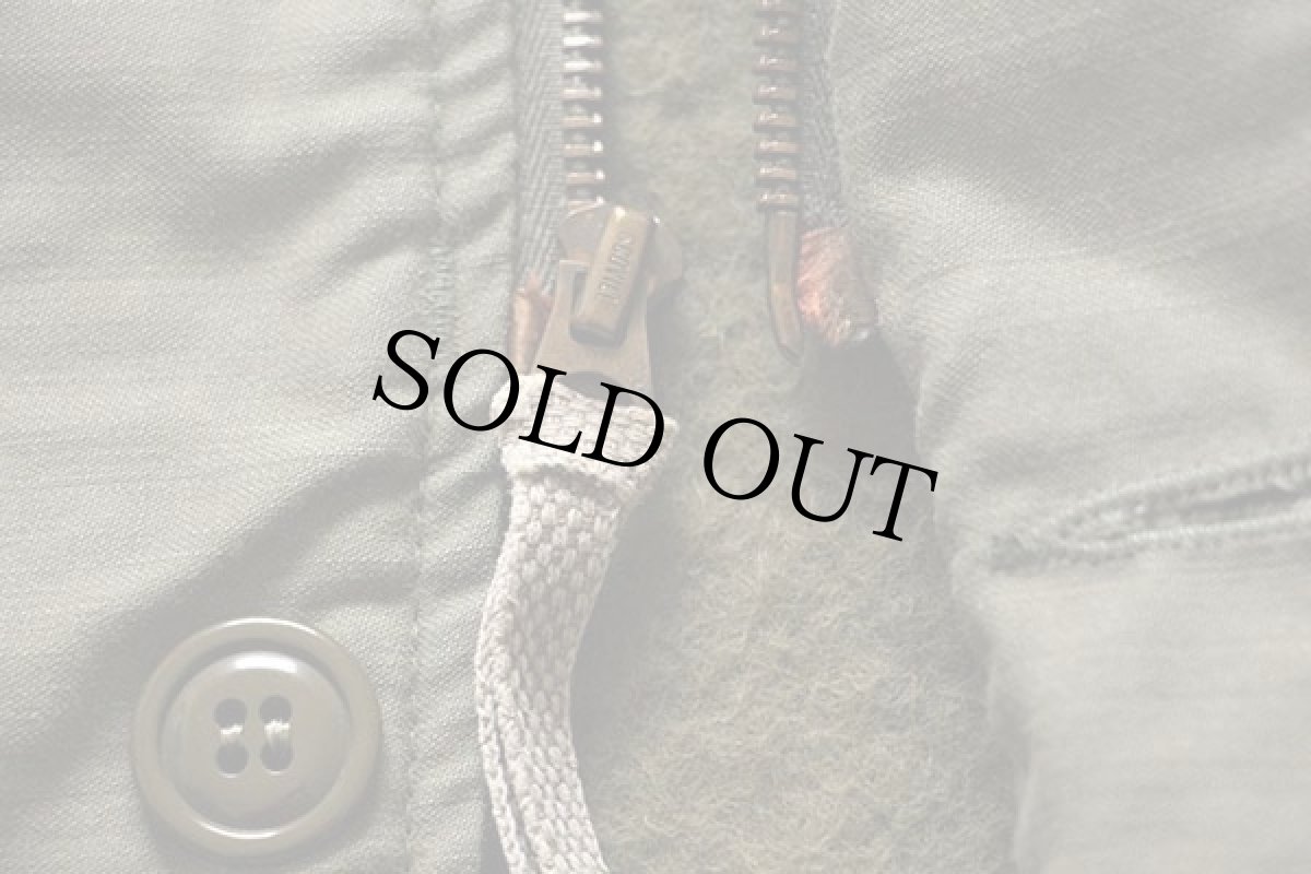 画像6: 80s 米軍 U.S.NAVY A-2 ステンシル デッキジャケット S (6)