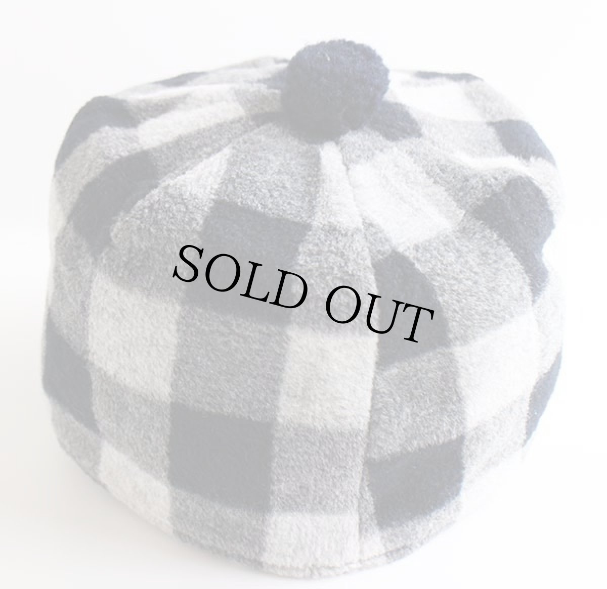 画像2: 70s UNKNOWN バッファローチェック ウールキャップ (2)