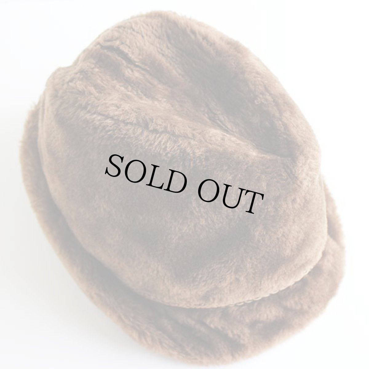 画像2: 70s UNKNOWN 耳当て付き フェイクファー チロリアンハット 茶 XL (2)