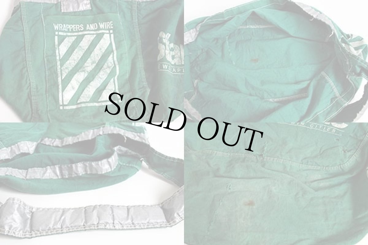 画像3: ビンテージ StarTribune キャンバス ニュースペーパーバッグ ボロ 緑 (3)