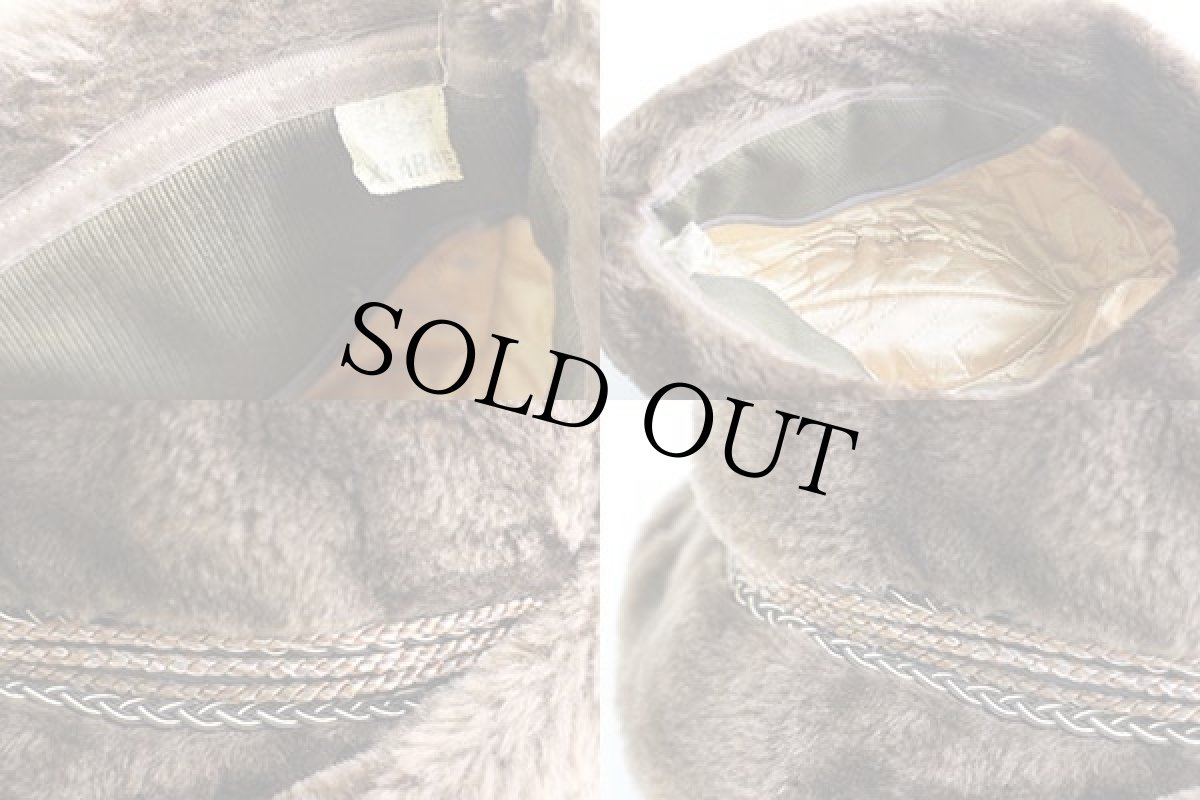 画像5: 70s UNKNOWN 耳当て付き フェイクファー チロリアンハット 茶 XL (5)