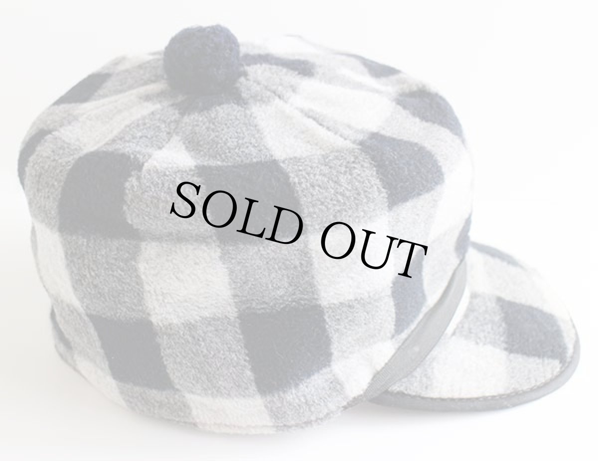 画像3: 70s UNKNOWN バッファローチェック ウールキャップ (3)