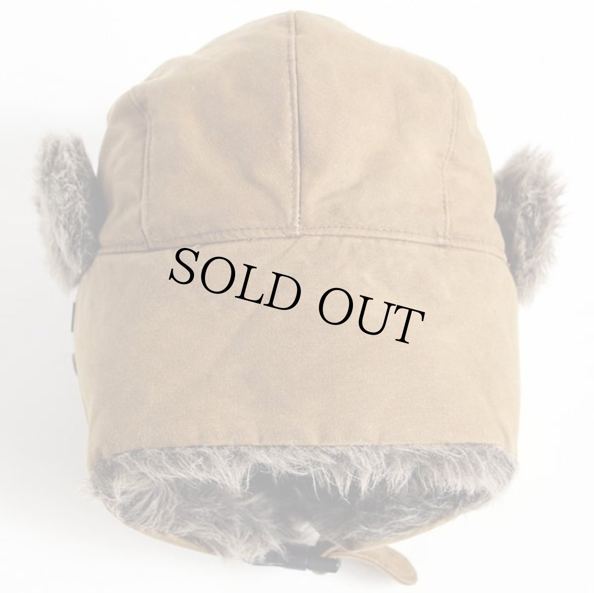 画像2: Cabela'sカベラス フェイクファー オイルドコットン フライトキャップ カーキ XL/2XL★ボンバーキャップ (2)