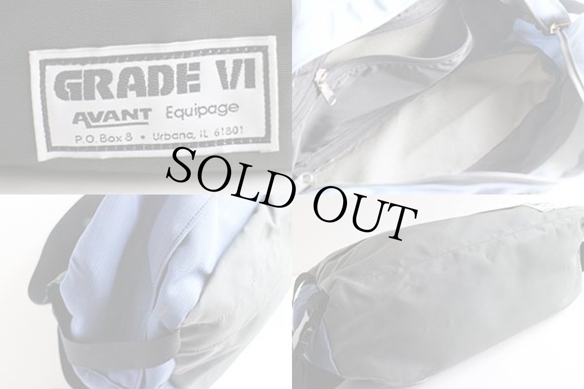 画像4: 90s AVANT ツートン ナイロン ウエストバッグ ブルーグレー×グレー (4)