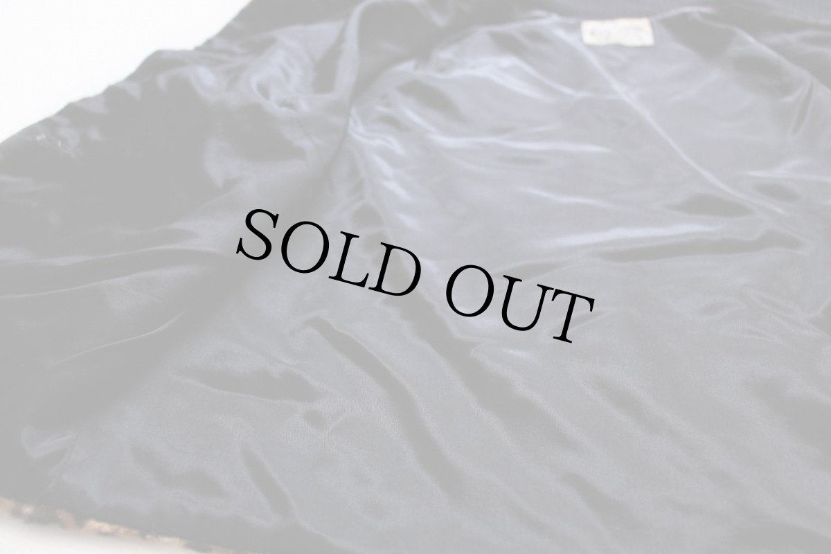 画像7: 50s WINTER product レオパード柄 タートルネック ウールニット×フェイクファージャケット M (7)