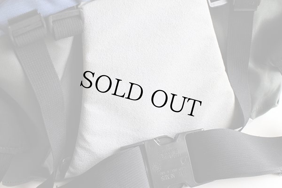 画像3: 90s AVANT ツートン ナイロン ウエストバッグ ブルーグレー×グレー (3)